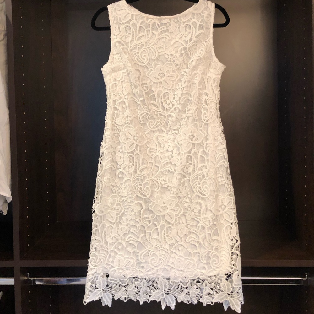 White lace dress